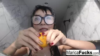 Marica Hase in Marica Hase In Sexy Lingerie Masturbates In The Mirror - MaricaHase