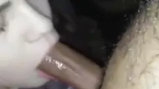 White broad mouth humped by BBC and takes facial