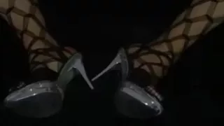 Cock Chain Cum Nipple Clamps Anal Plug Catsuit High Heels