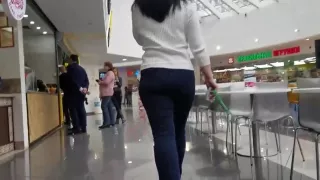 junior brunette's ass