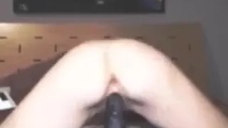 little freak cam show with horse dildo