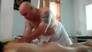junior indonesian maid gets fucked by fat white boss