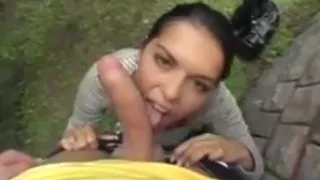 Amateur - Huge Naturals Babe Outdoor Fuck CIM Swallow POV