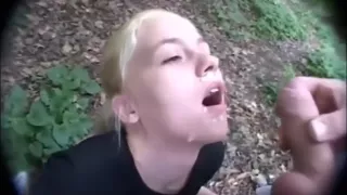 Innocent German Teen Face Covered In Cum In Public