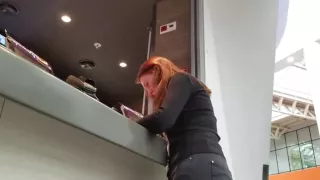 Redhead foxy girl ass