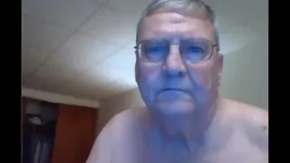 Grandpa show on webcam