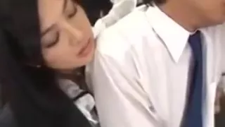 Sensual long tease and hj on train