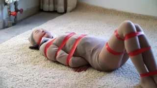 Wrapped in pantyhose