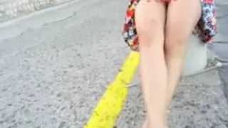 Upskirt in italy