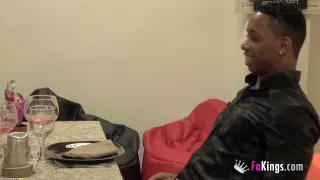 Big dicked black guy breaks Alba's teen pussy