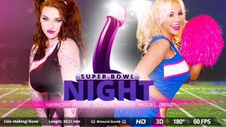 Blondie Fesser Harmony Reigns Miguel Zayas in Super Bowl night - VirtualRealPorn