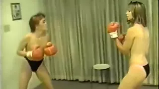 Tina Vs Robin Topless Boxing