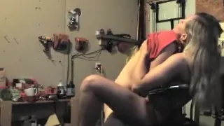 fucking my boyfriend  in the garage after partying