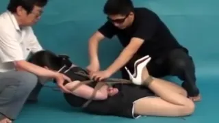 Chinese girl tied in different styles