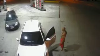 Hot guy sucking a dick at the gas station