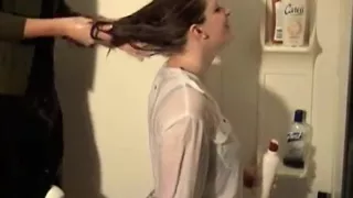 hair wash in shower 2