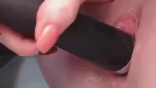 Masturbating beautiful shaved junior pussy