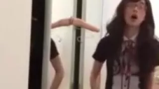 Crossdressing schoolgirl fucks and sucks