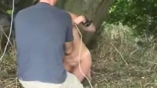 Amateur - just hanging around dildoing outdoors