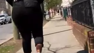 Thyck cheap black jeans booty sista