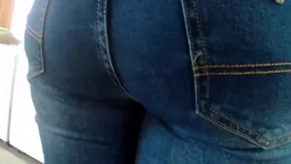 Touched big butt milfs in jeans 1
