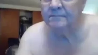 Horny grandpa ass play