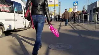 Sexy small ass in jeans