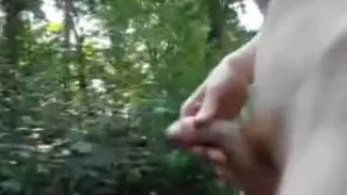 Totally naked in the forest