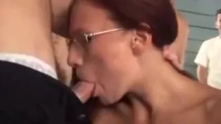 Massive creampie gangbang