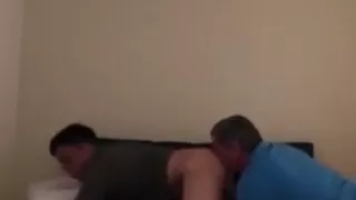 Exotische schwule Szene mit Old Young Szenen