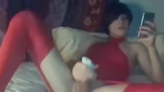 Exotic shemale video with Masturbation, Stockings scenes