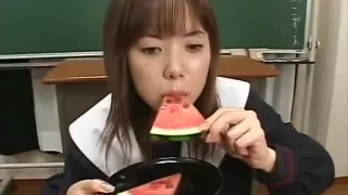 Japanese schoolgirls in sexy uniforms swallow heavy loads of semen