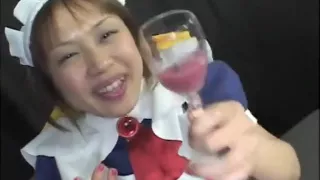 Adorable Japanese schoolgirls swallowing heavy loads of fresh semen