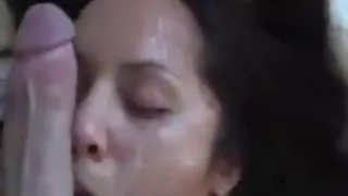 Dirty talking wife ball licking