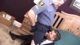 Cop and business man get nasty