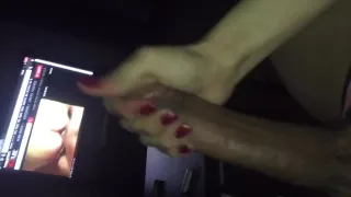 Raven babe riesiger Schwanz Morgen wichsen