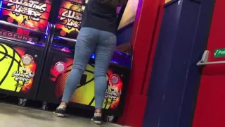 Arsch, Großer Arsch, College, Versteckter Sex, Jeans, Jugendliche (18+)