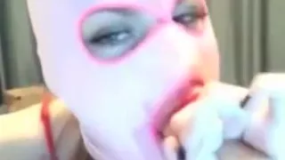 Fetish slut destroys her throat