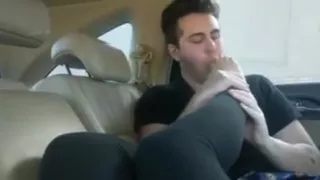 Worshipping girlfriends feet rightful owner of video