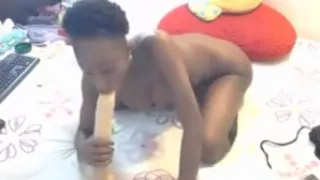 Hot black girl anal play