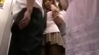 Tan japanese train fun