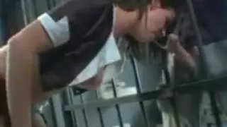 Slutty missy monroe getting hot in a cell