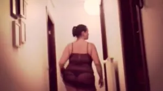 bbw houswife show her lingerie