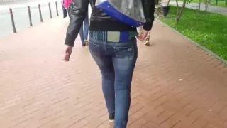 Hot russian ass on the street