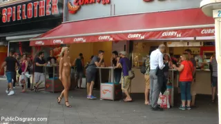 Horny Blonde Anal Slut Disgraced For Berlin Tourists - PublicDisgrace
