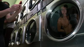 Filthy Whore Fucked At The Laundromat - PublicDisgrace