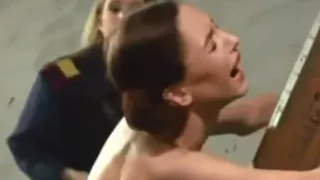 I bet that hurt. 50 lashes from military officer