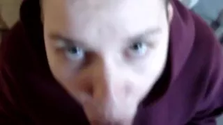 Misty oral creampie burgundy sweats