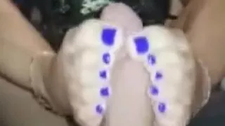 Amazing asian footjob - fuond on web not mine