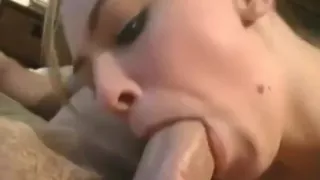 Year old hot blonde deep throats large cock